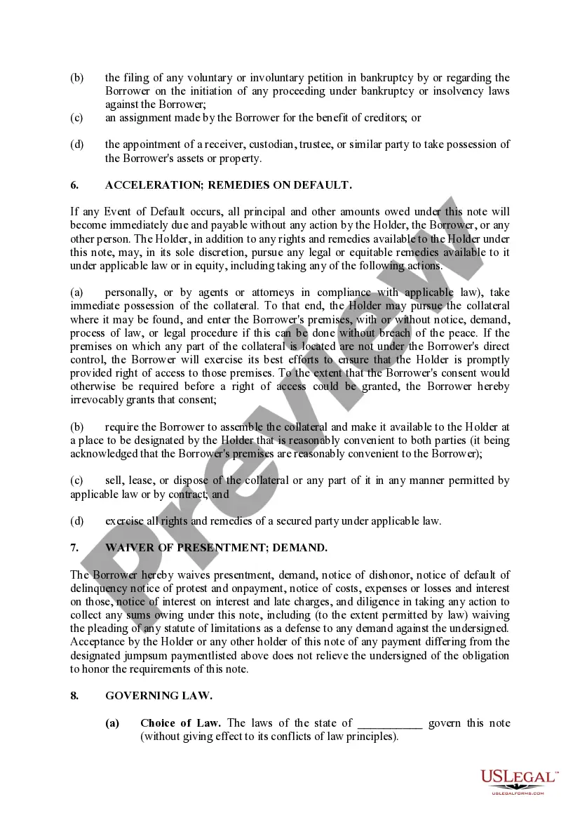 Preview Security Agreement