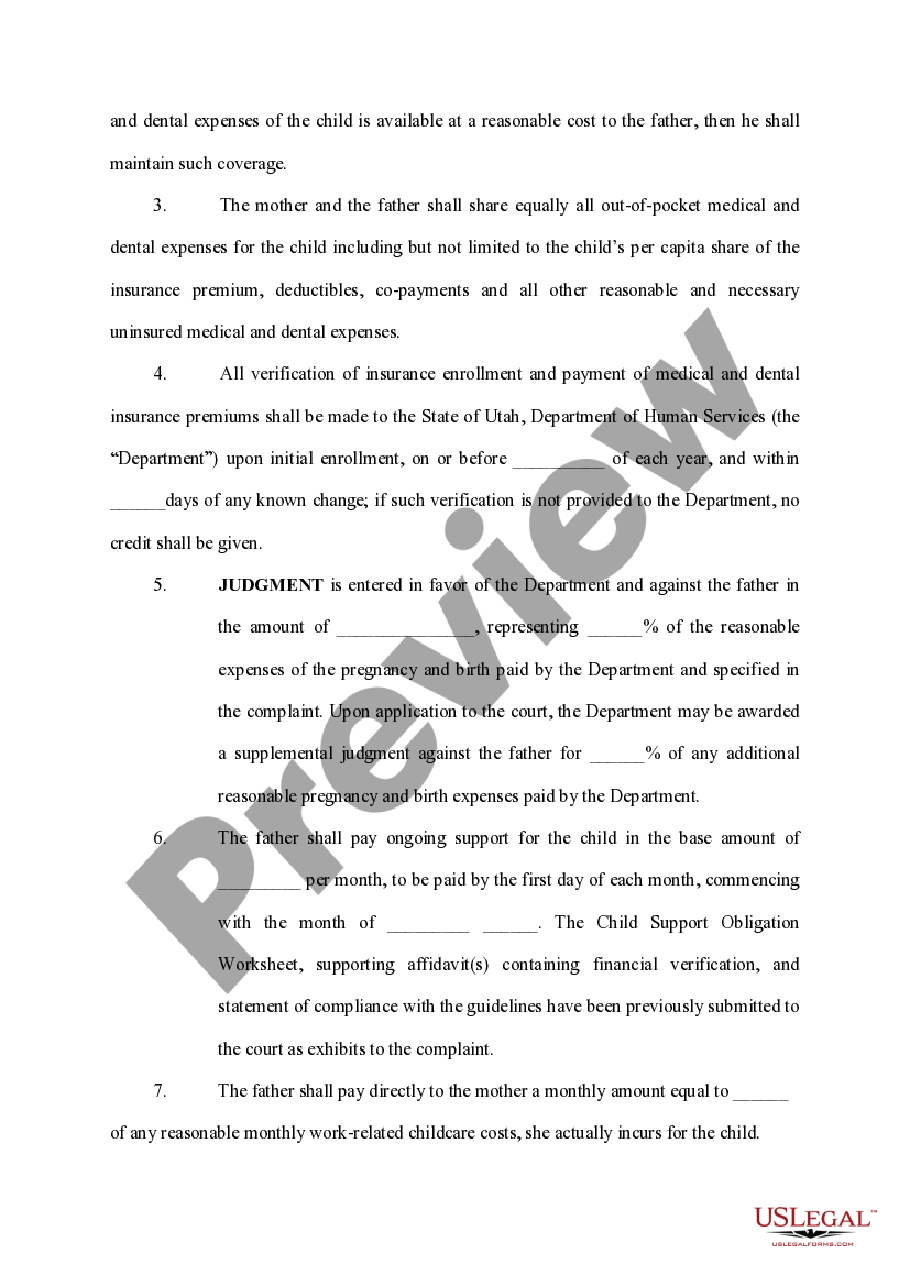 Utah Default Judgment US Legal Forms