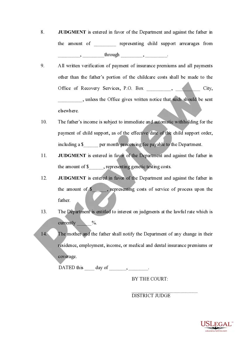 Preview Default Judgment