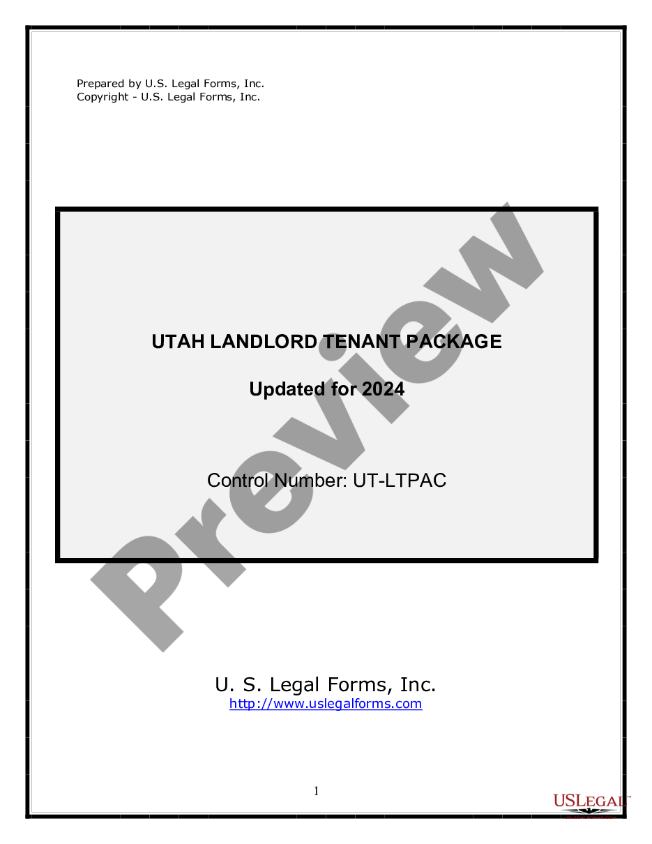 page 0 Residential Landlord Tenant Rental Lease Forms and Agreements Package preview