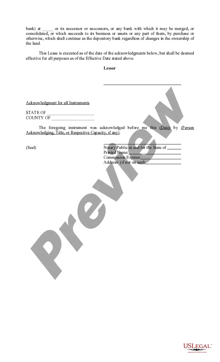 Preview Paid Up Lease Pooling Provision