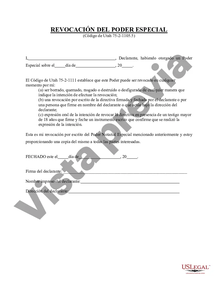 Preview Revocación de Poder Especial