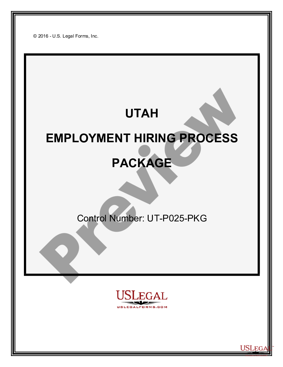 form Employment Hiring Process Package preview
