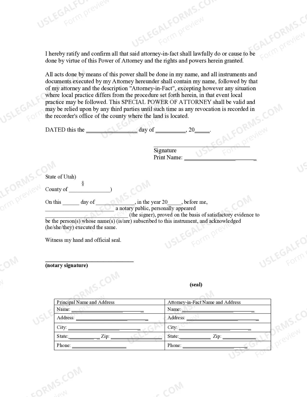 Preview Special or Limited Power of Attorney for Real Estate Sales Transaction By Seller