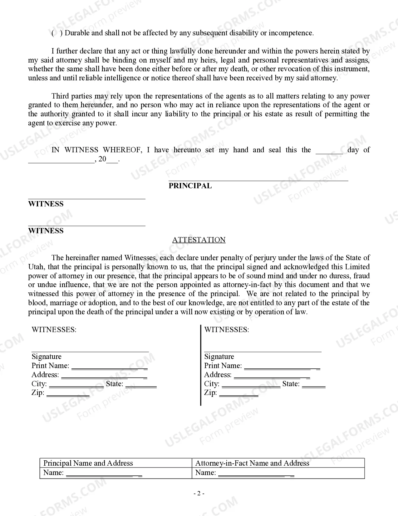 Preview Limited Power of Attorney for Stock Transactions and Corporate Powers