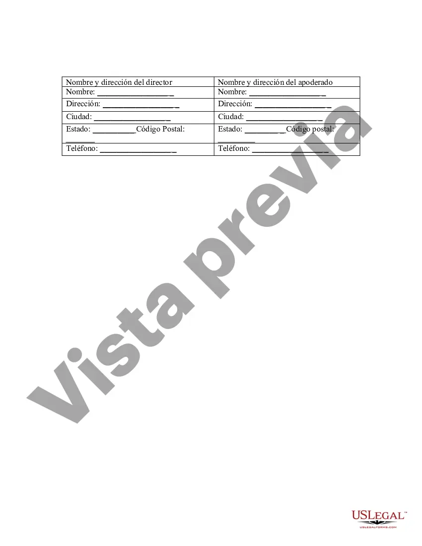 Preview Poder especial duradero para asuntos de cuentas bancarias