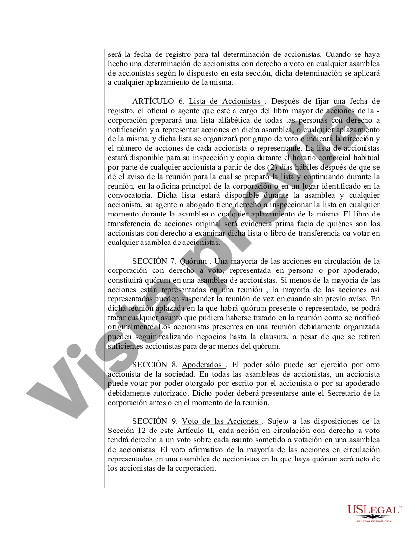 Preview Modelo de estatutos para una corporación profesional de Utah