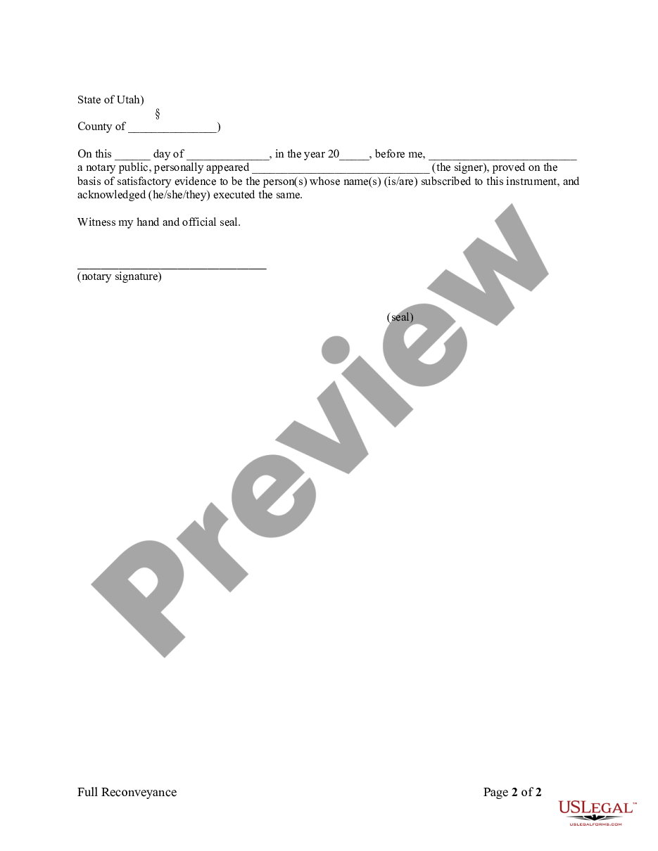 page 1 Release of Mortgage - Individual preview