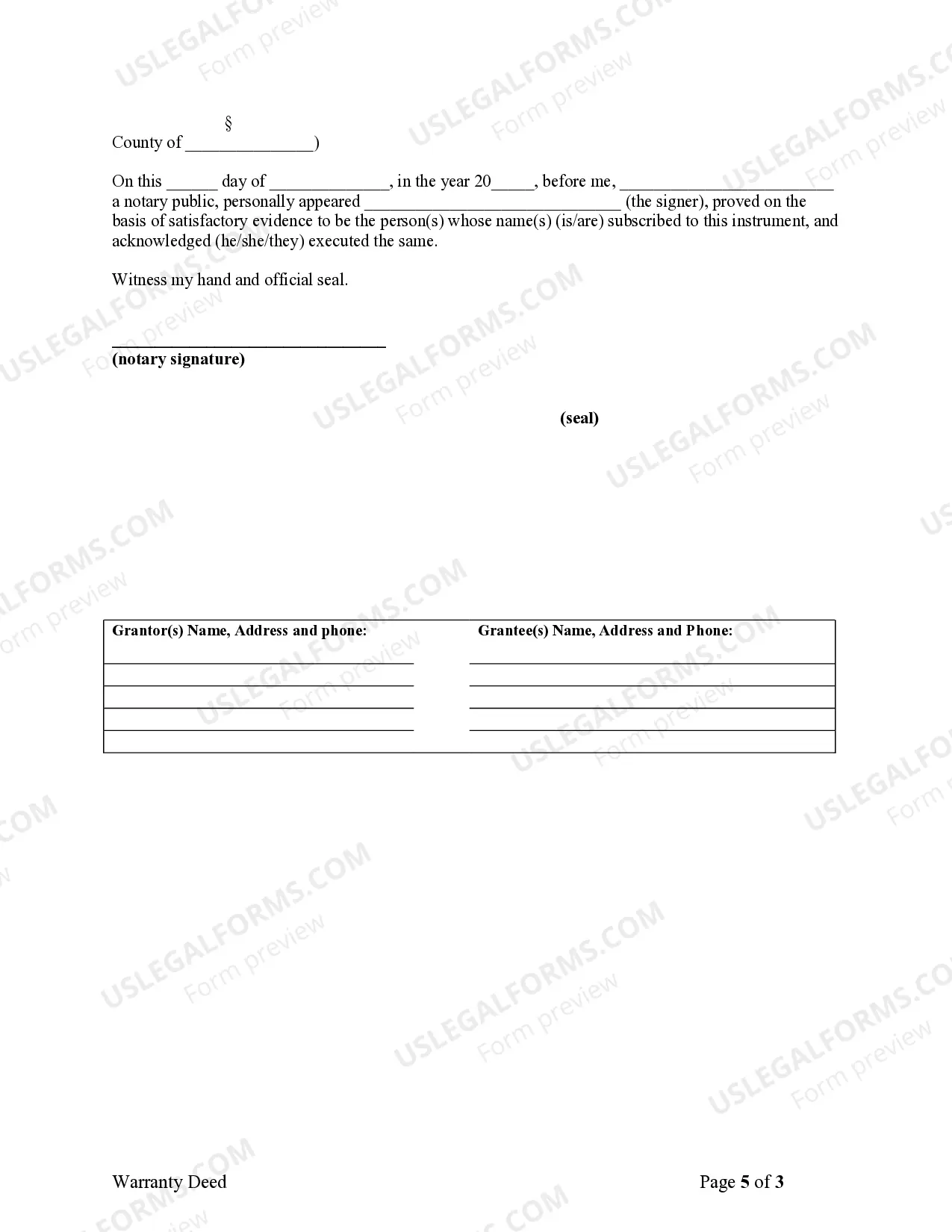 Preview Warranty Deed for Parents to Child with Reservation of Life Estate