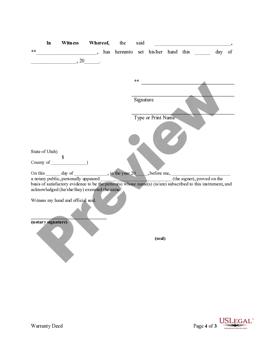 Preview Fiduciary Deed for use by Executors, Trustees, Trustors, Administrators and other Fiduciaries
