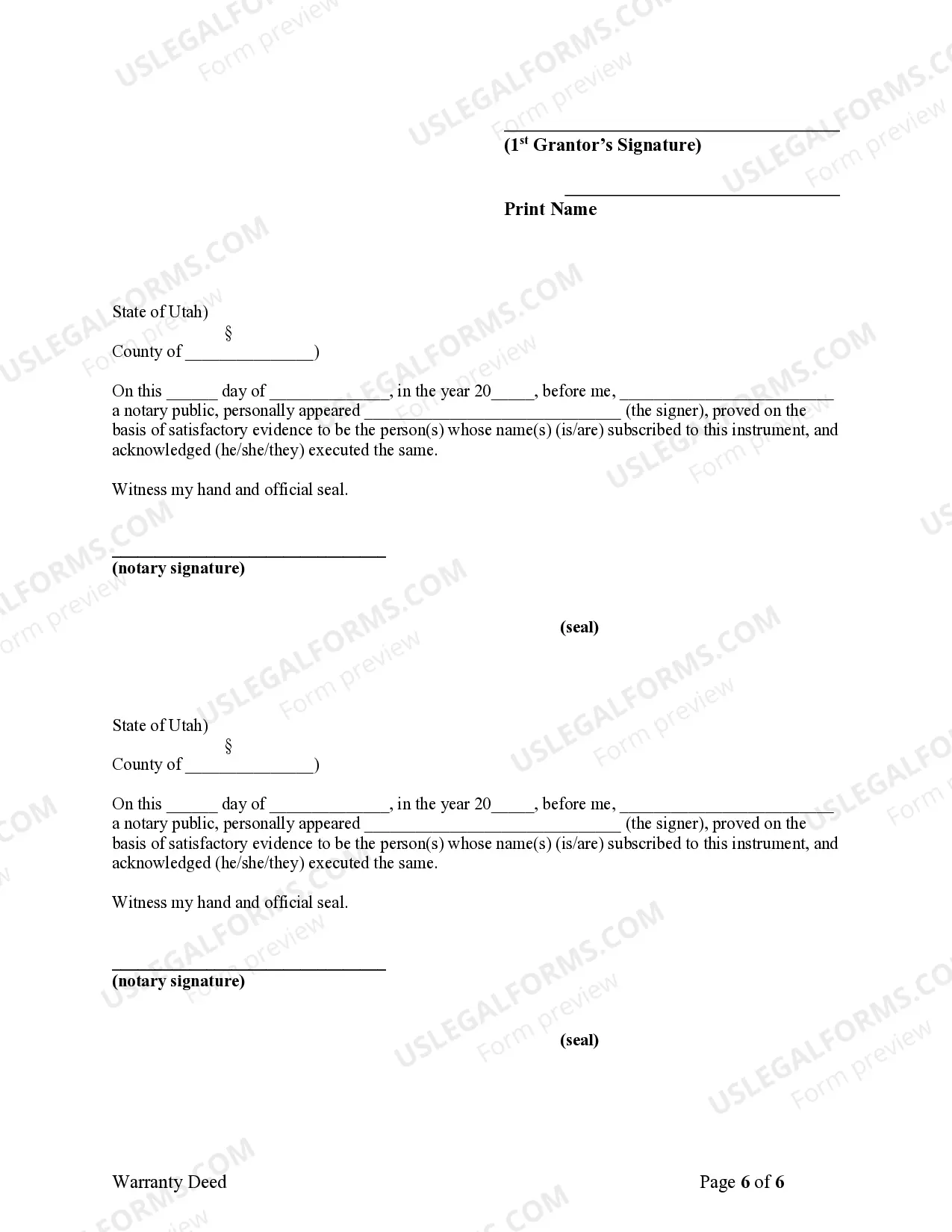 Preview Warranty Deed for Limited Partnership or LLC is the Grantor, or Grantee