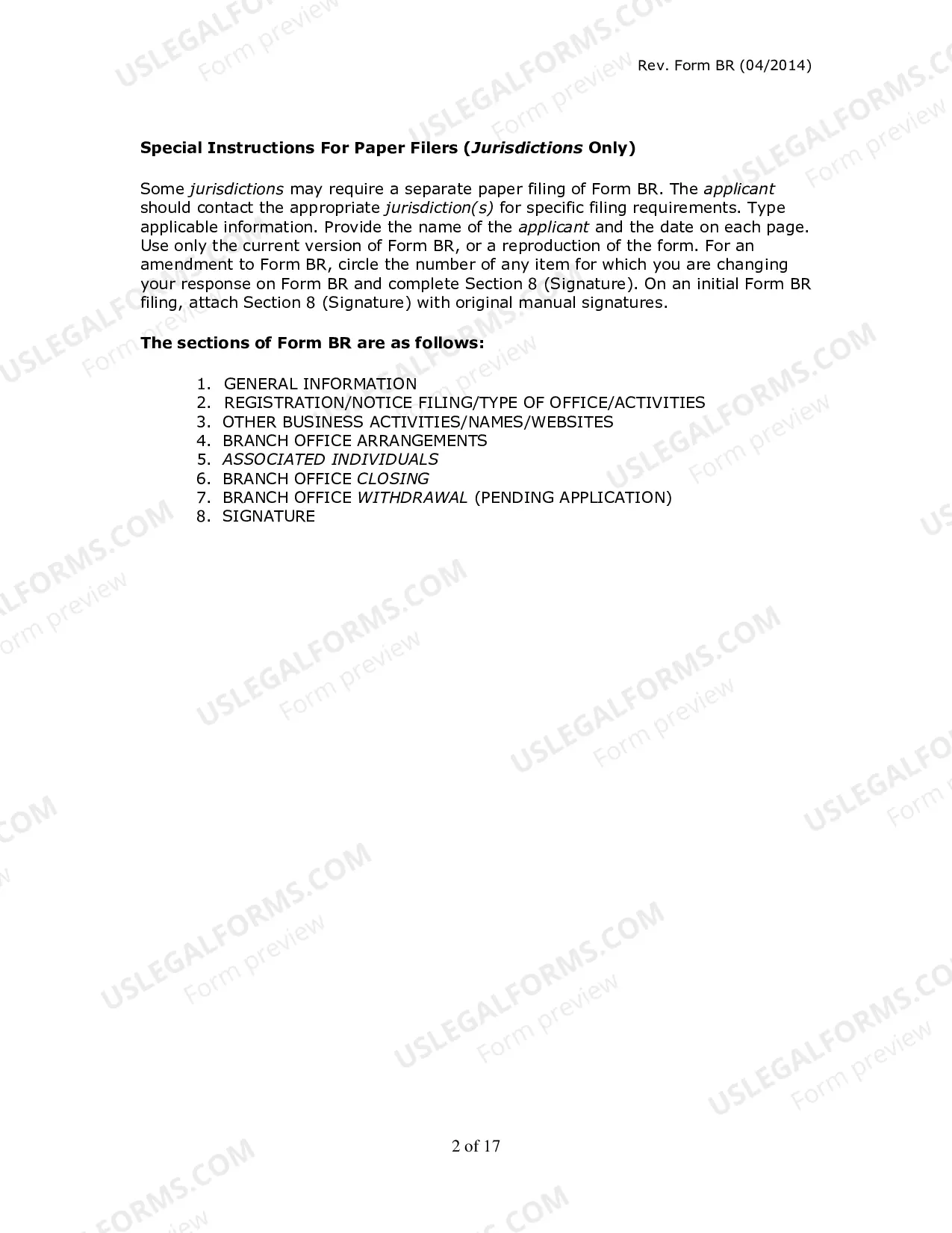 Preview Uniform Application for Broker-Dealer Registration