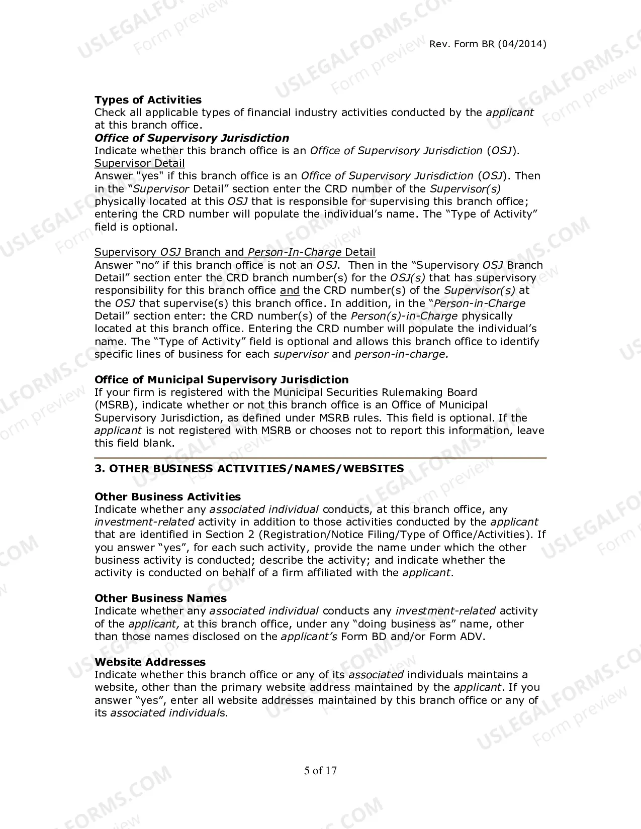 Preview Uniform Application for Broker-Dealer Registration