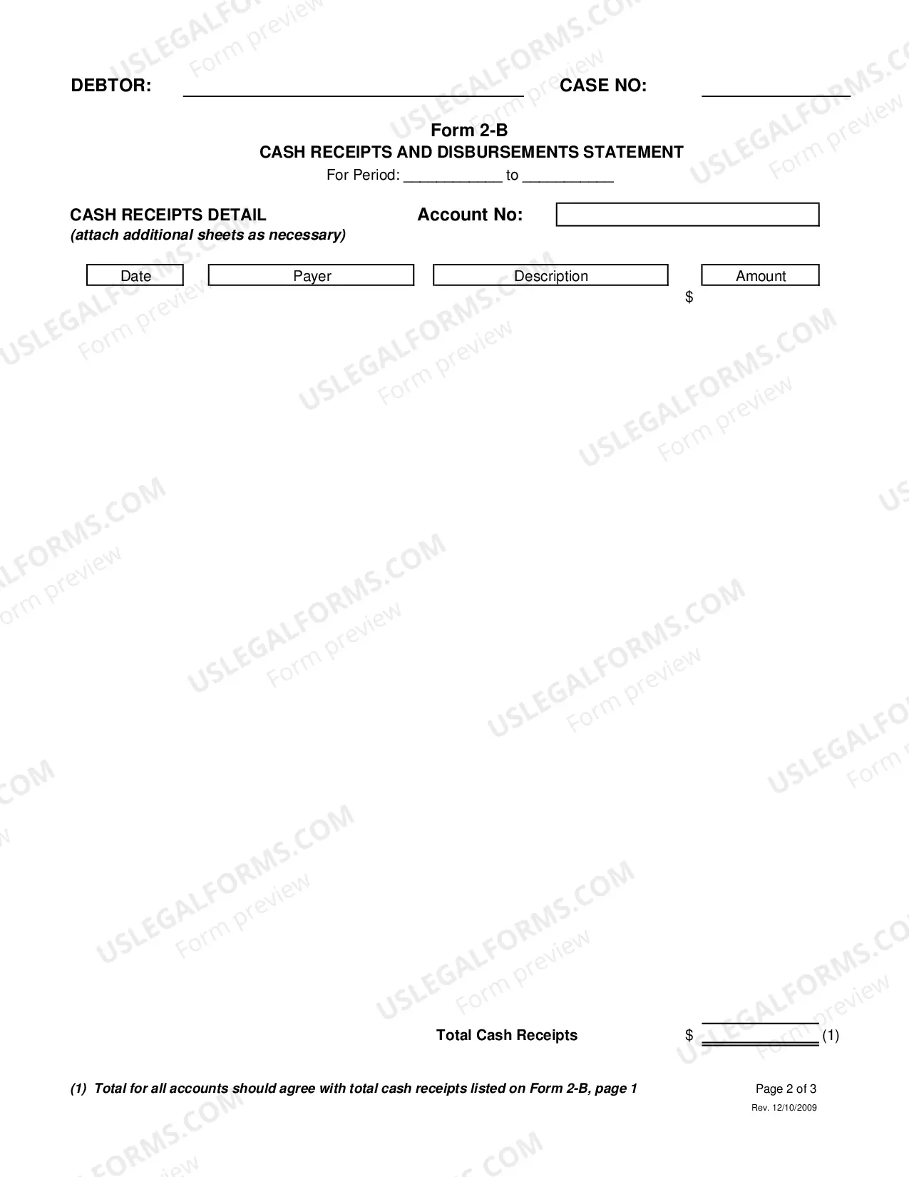 Preview Monthly Financial Report (Chapter 11)