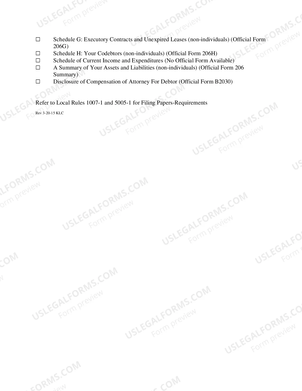 Preview Chapter 7 Checklist (Corporation)