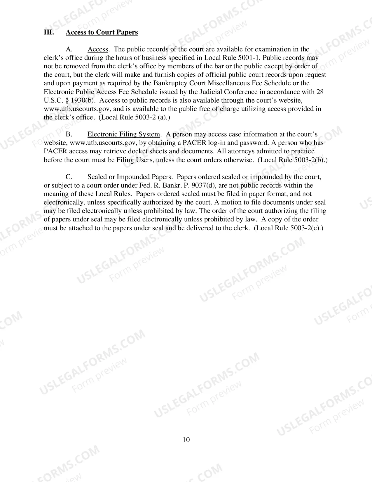 Preview Electronic Case Filing Protocols