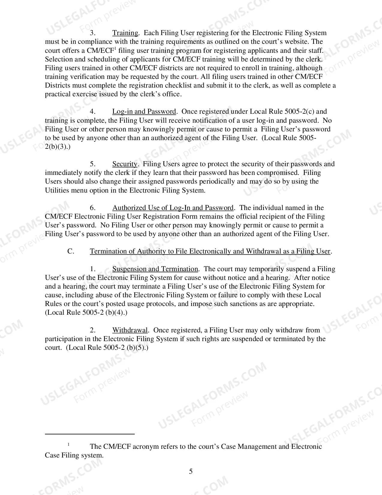 Preview Electronic Case Filing Protocols