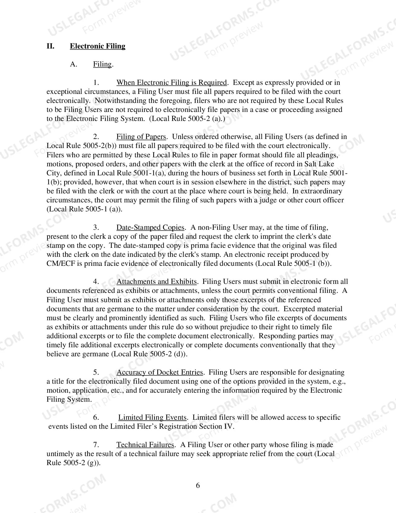 Preview Electronic Case Filing Protocols