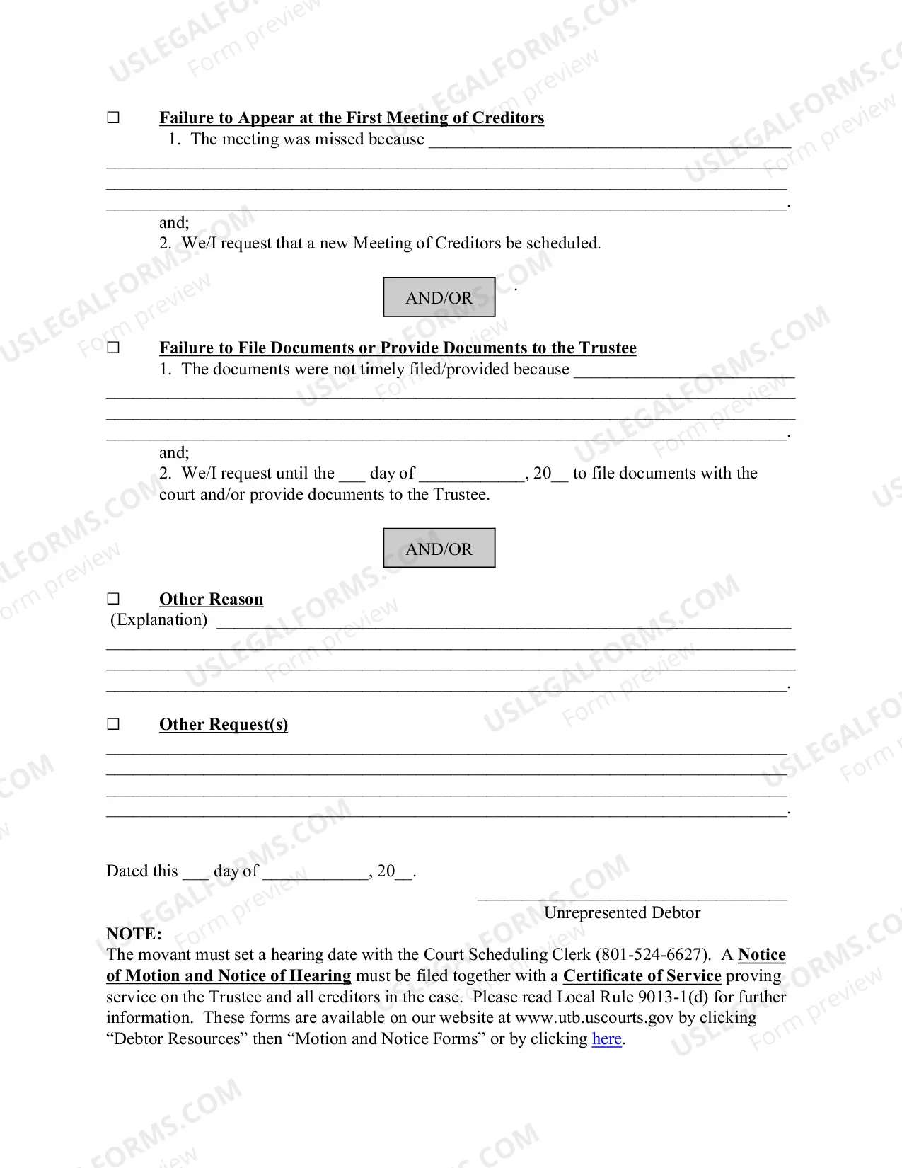 Preview Motion to Vacate Dismissal
