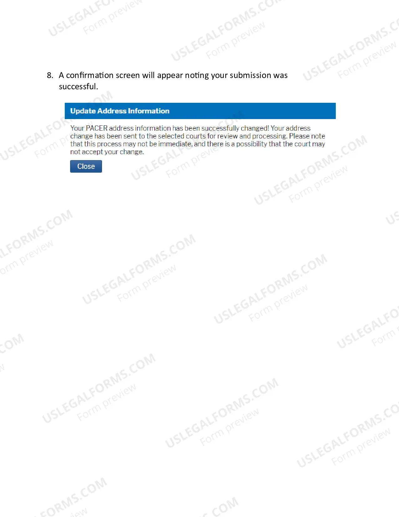 Preview Attorney Change of Address Form