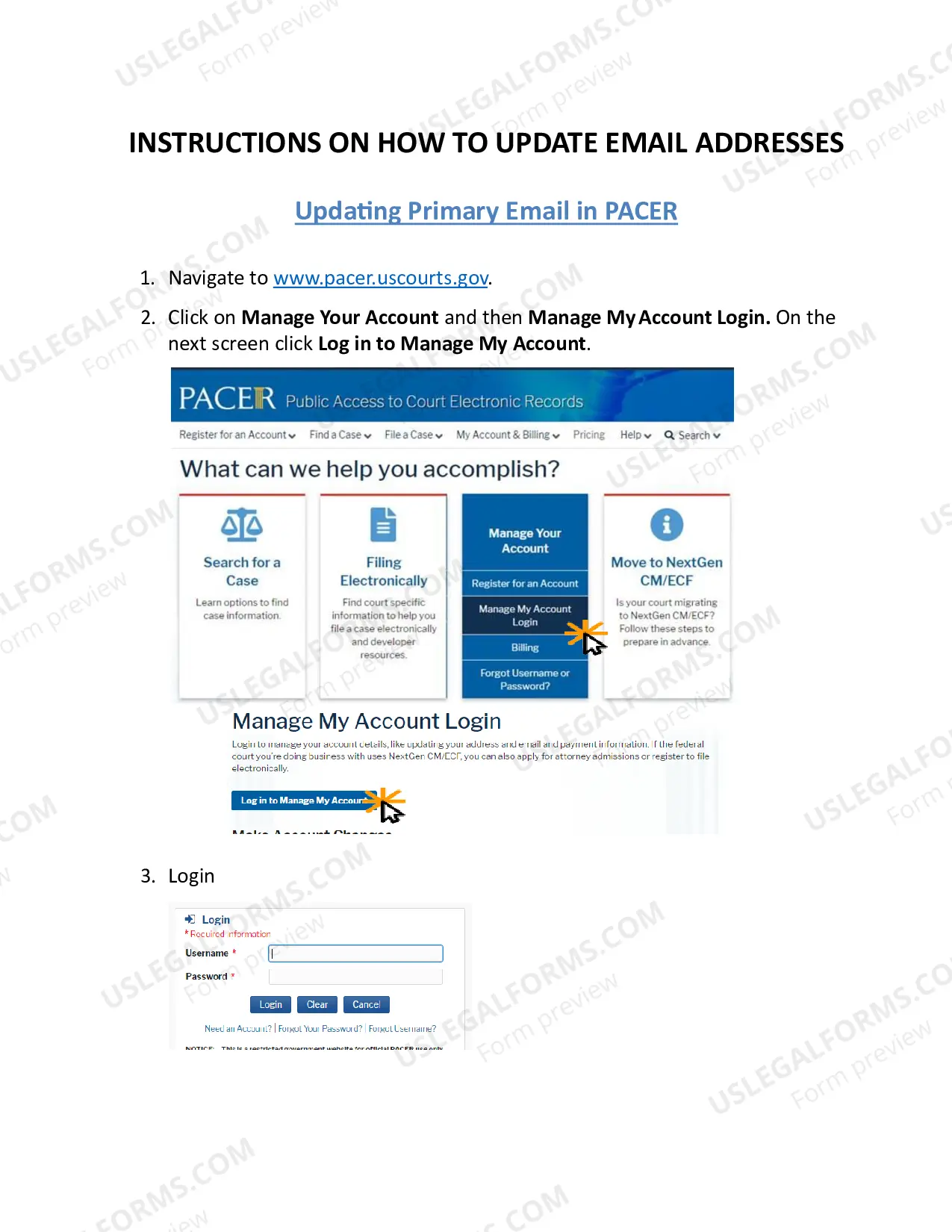 Preview Attorney Change of Address Form