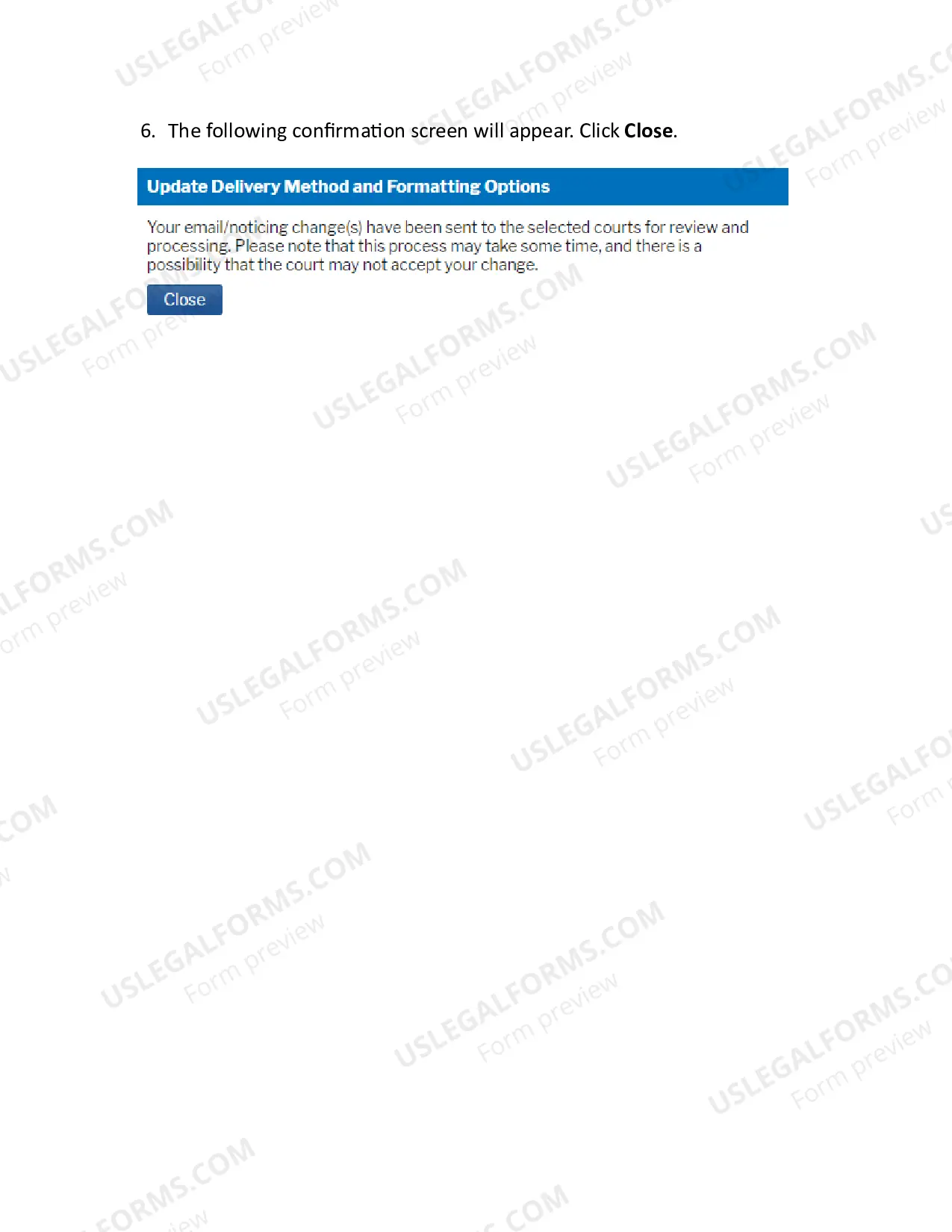 Preview Attorney Change of Address Form