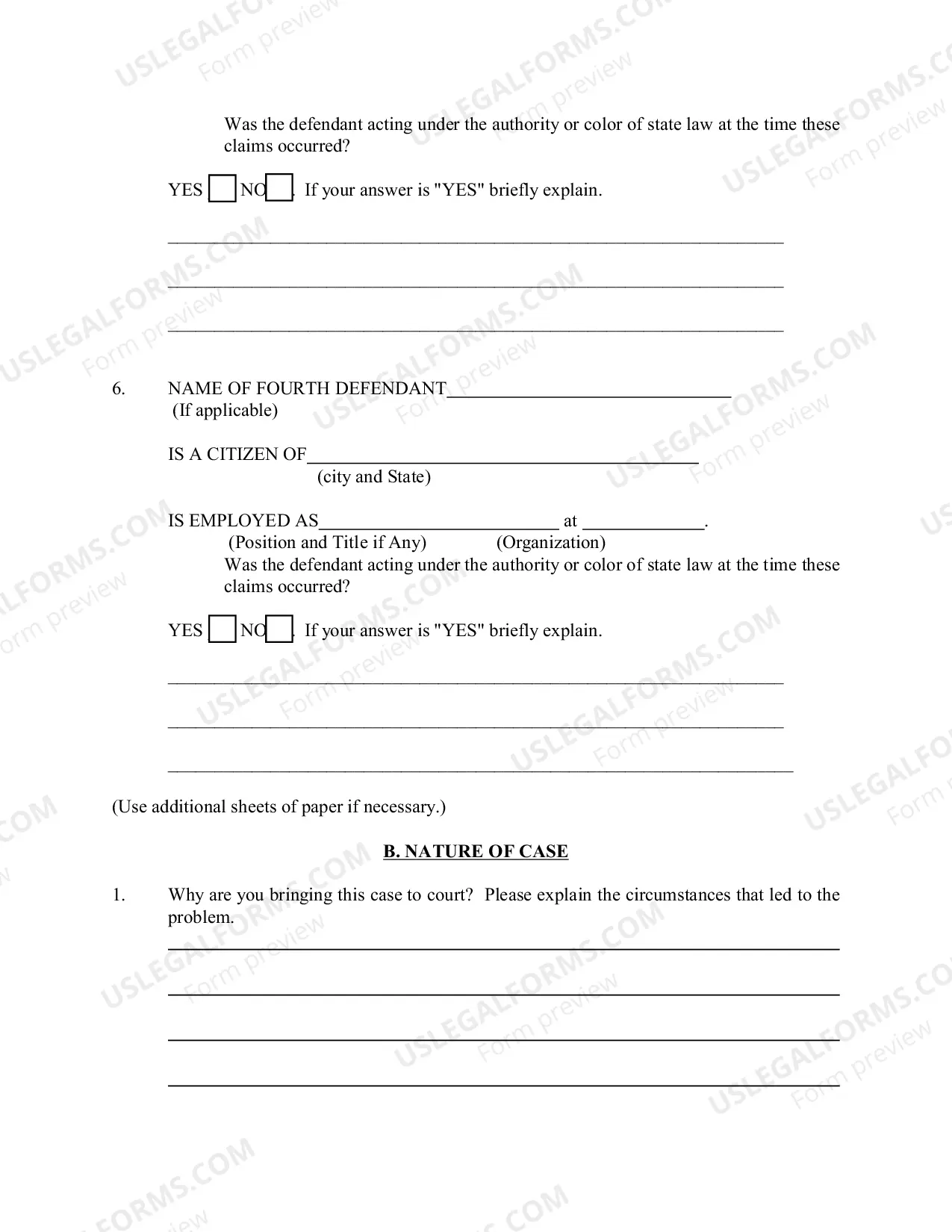 Preview Civil Rights Complaint