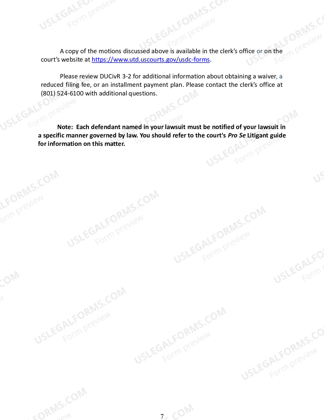 Preview Civil Rights Complaint