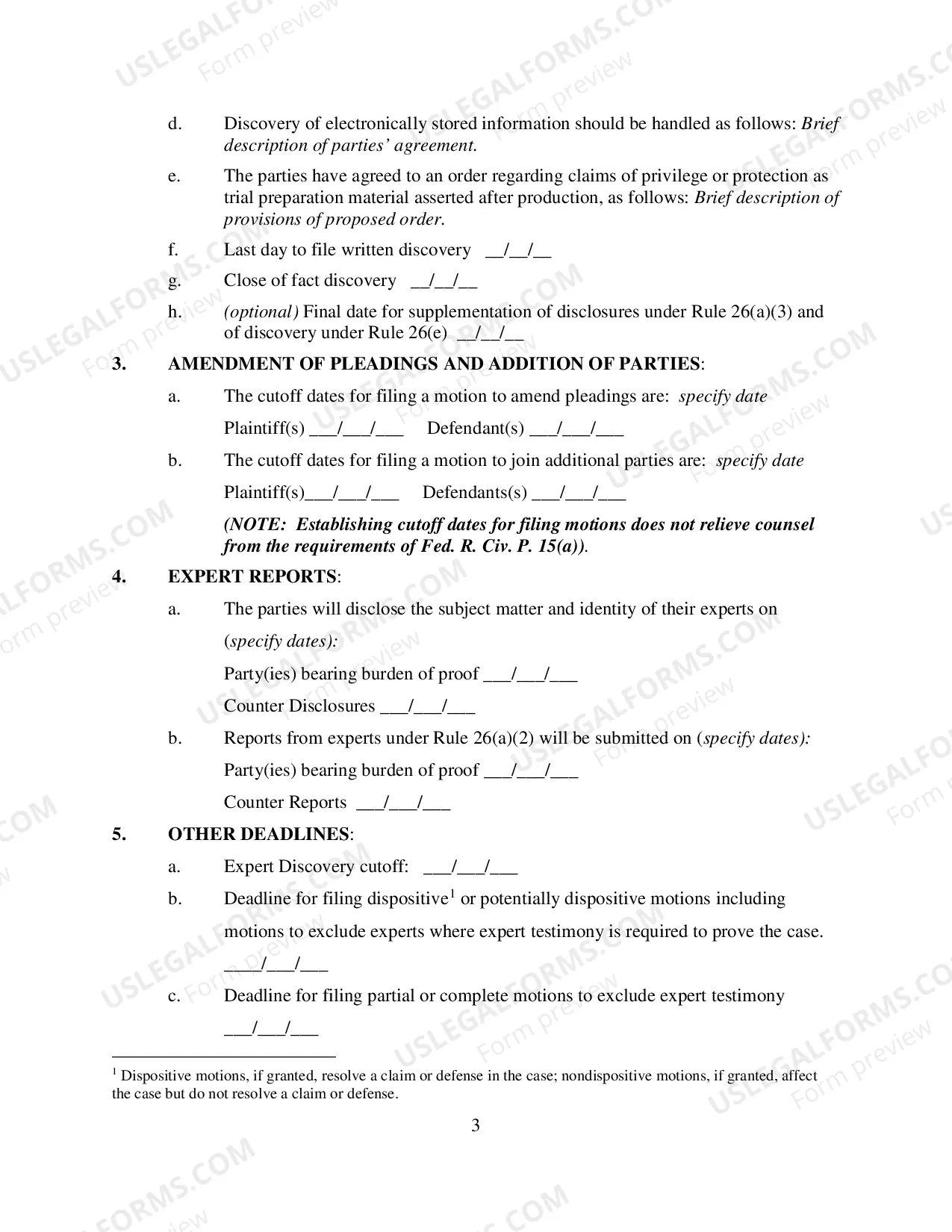 Preview Attorney Planning Meeting Form