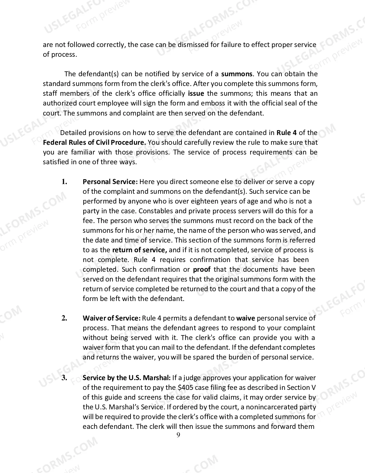 Preview Pro Se Litigant Guide