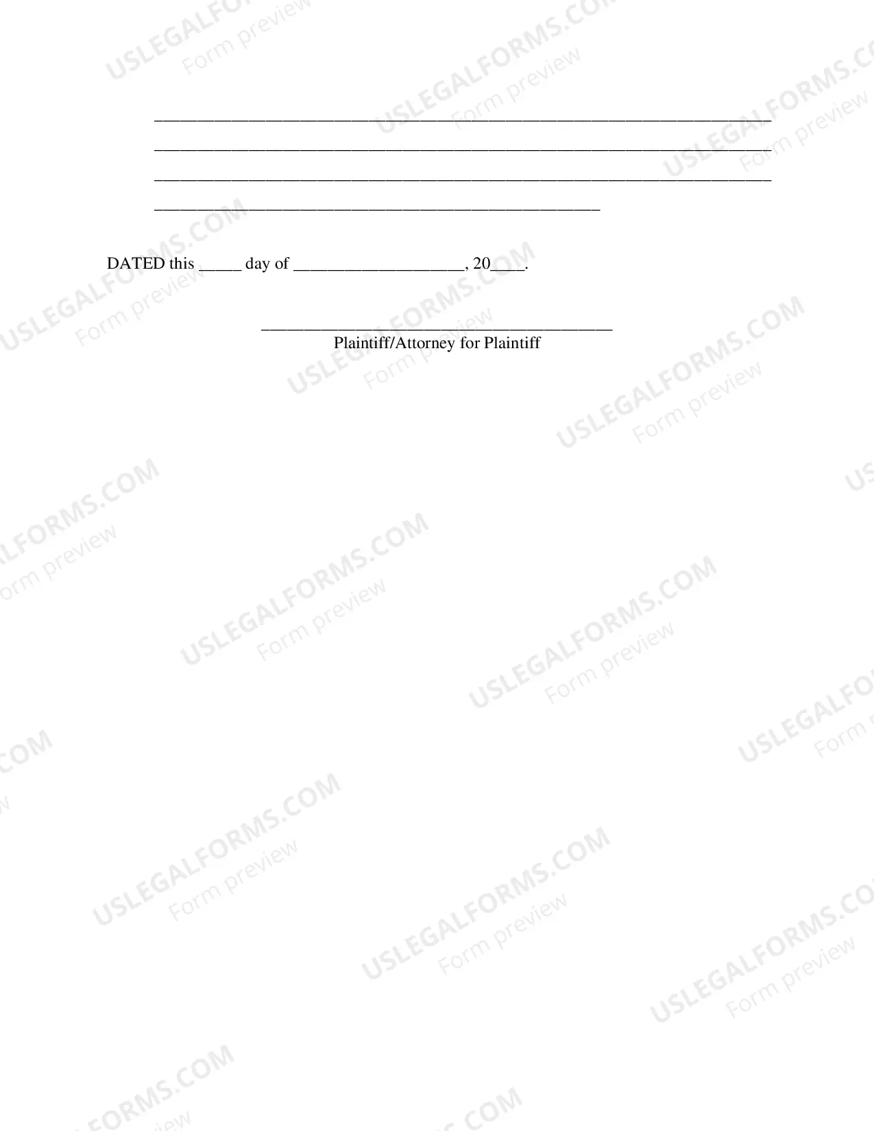 Preview Writ of Execution Packet