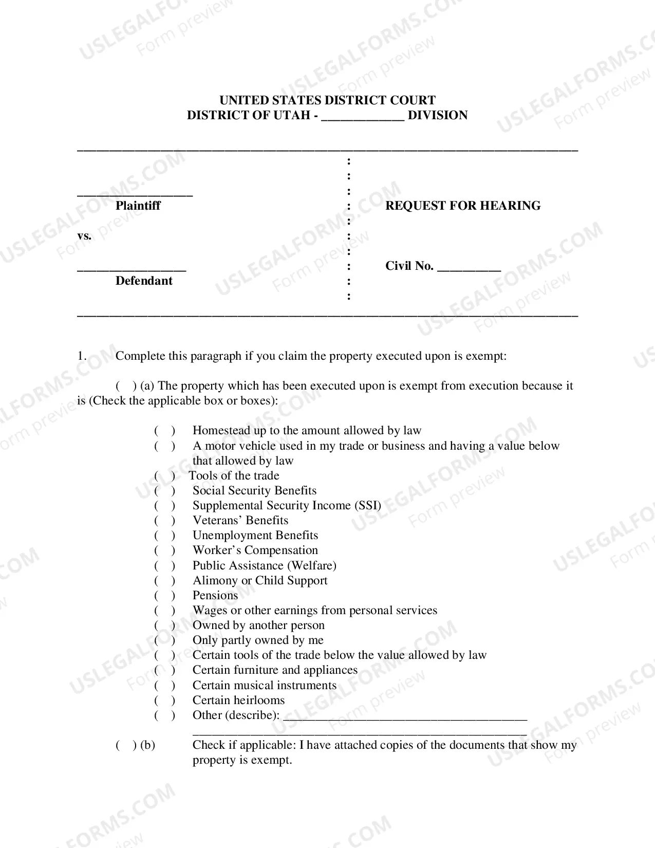 Preview Writ of Execution Packet