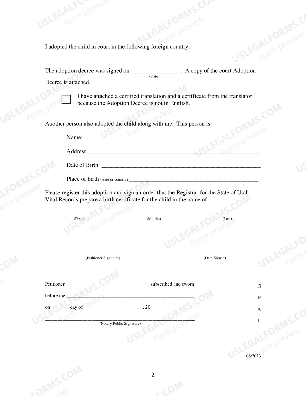 Preview Report of Foreign Adoptees