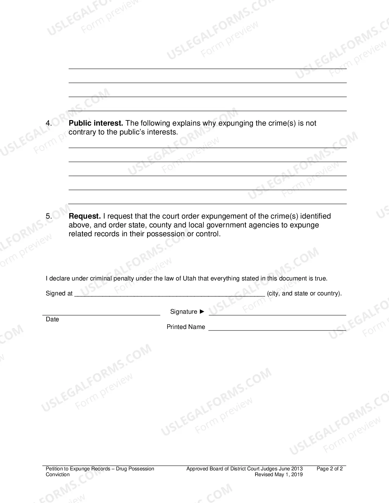 Preview Drug Possession Conviction
