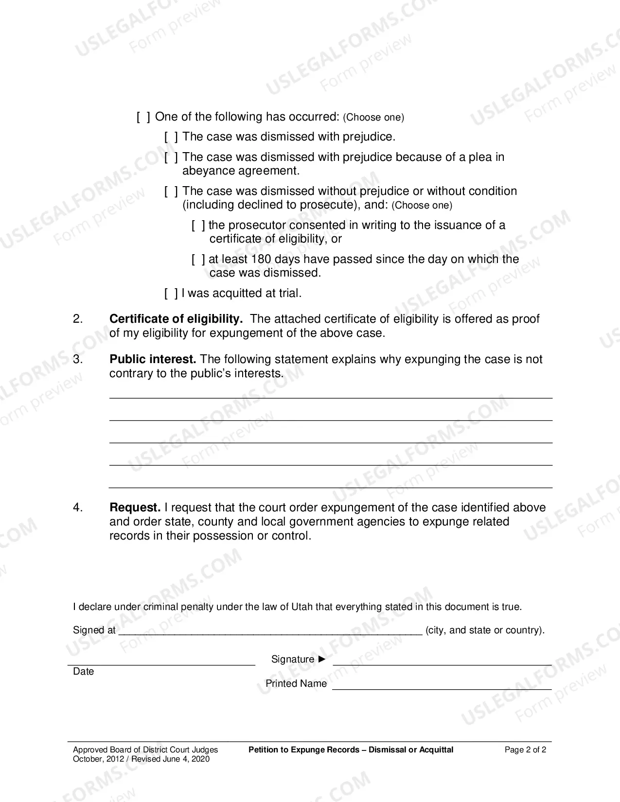 Preview Dismissal or Acquittal