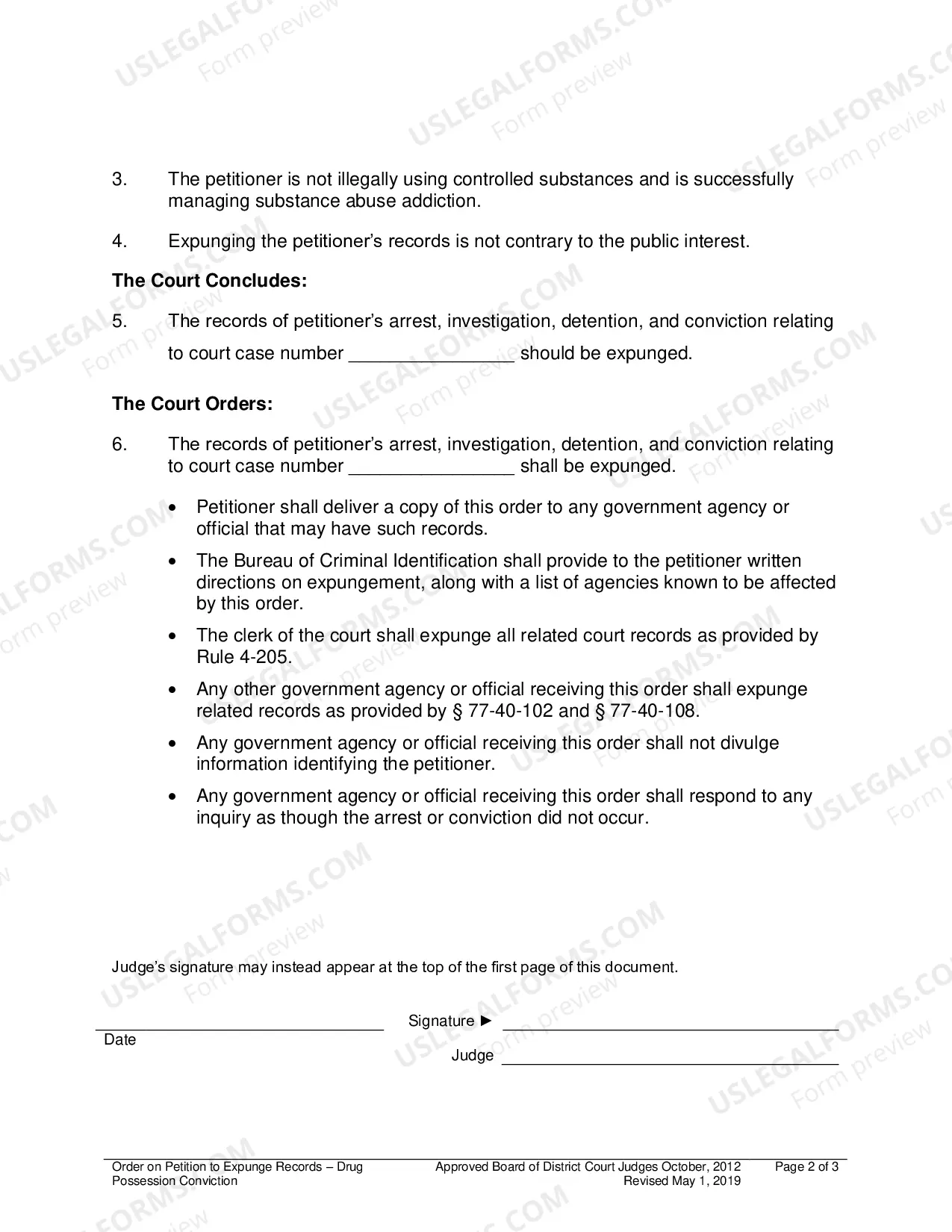 Preview Drug Possession Conviction