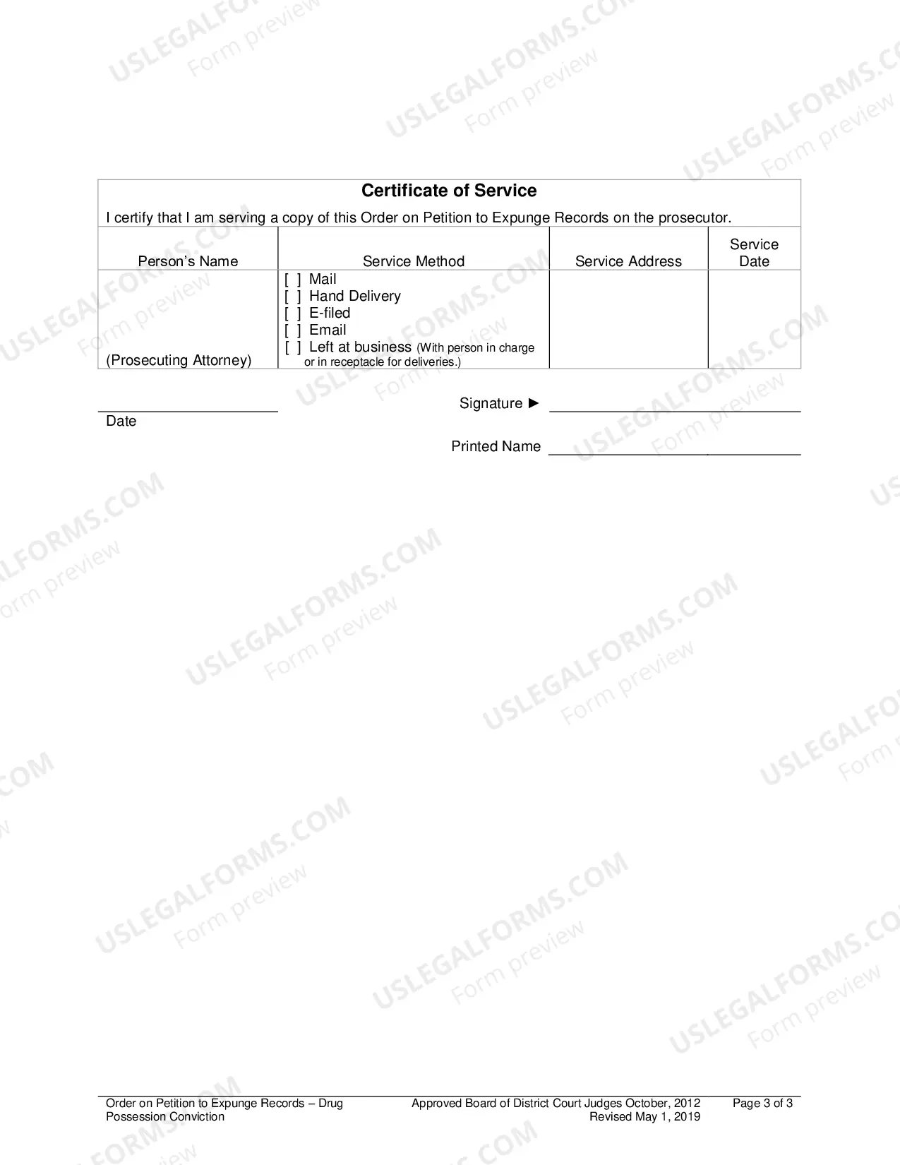 Preview Drug Possession Conviction