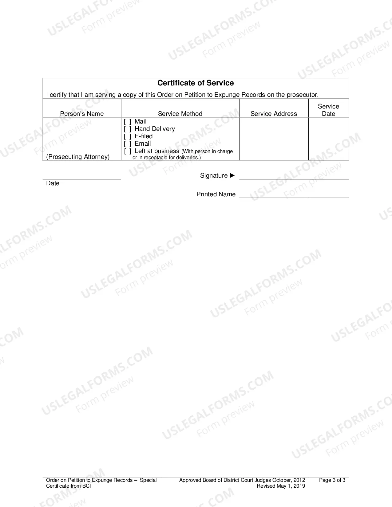 Preview Special Certificate from BCI