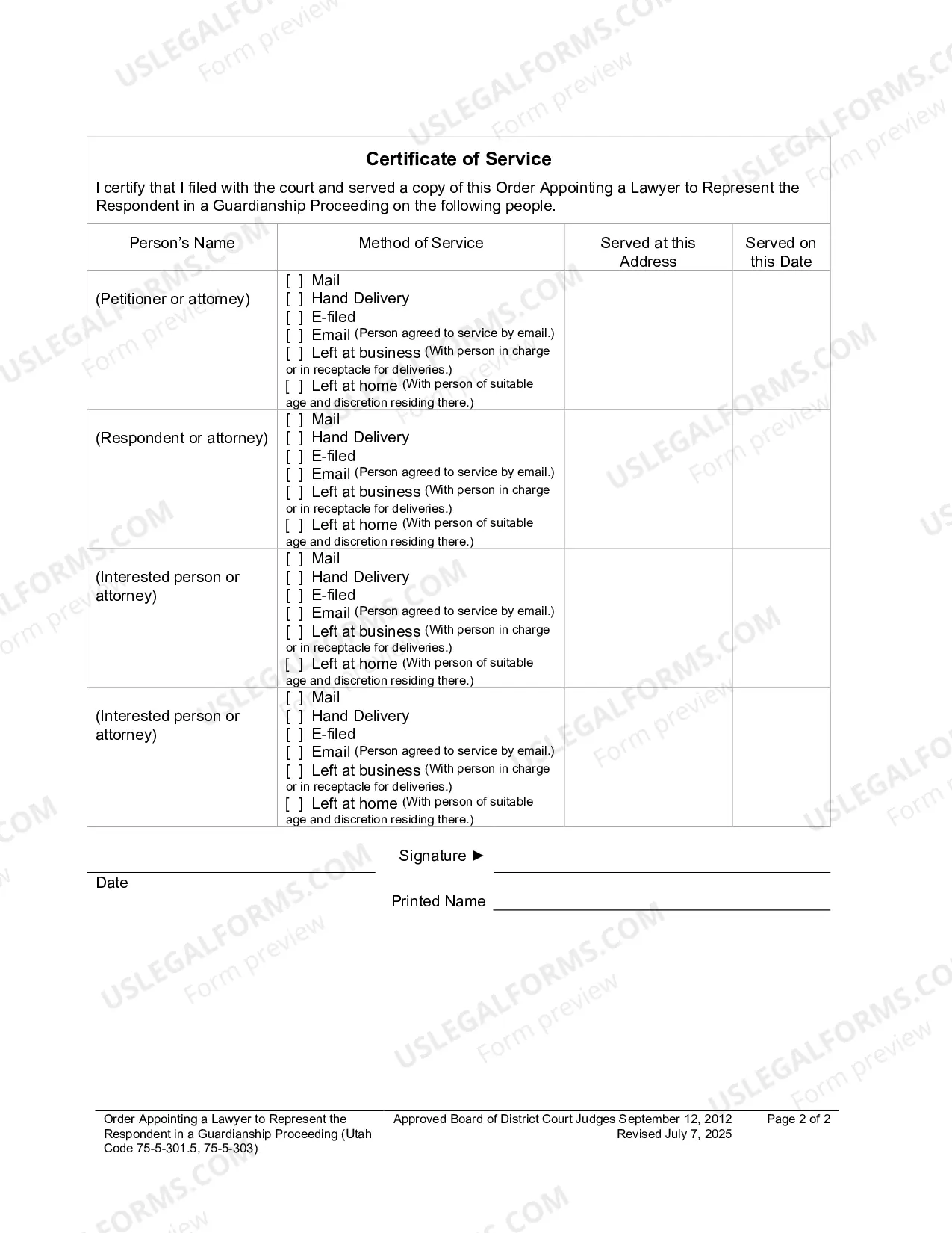 Preview Order Appointing Attorney To Represent Respondent In Conservatorship Proceeding