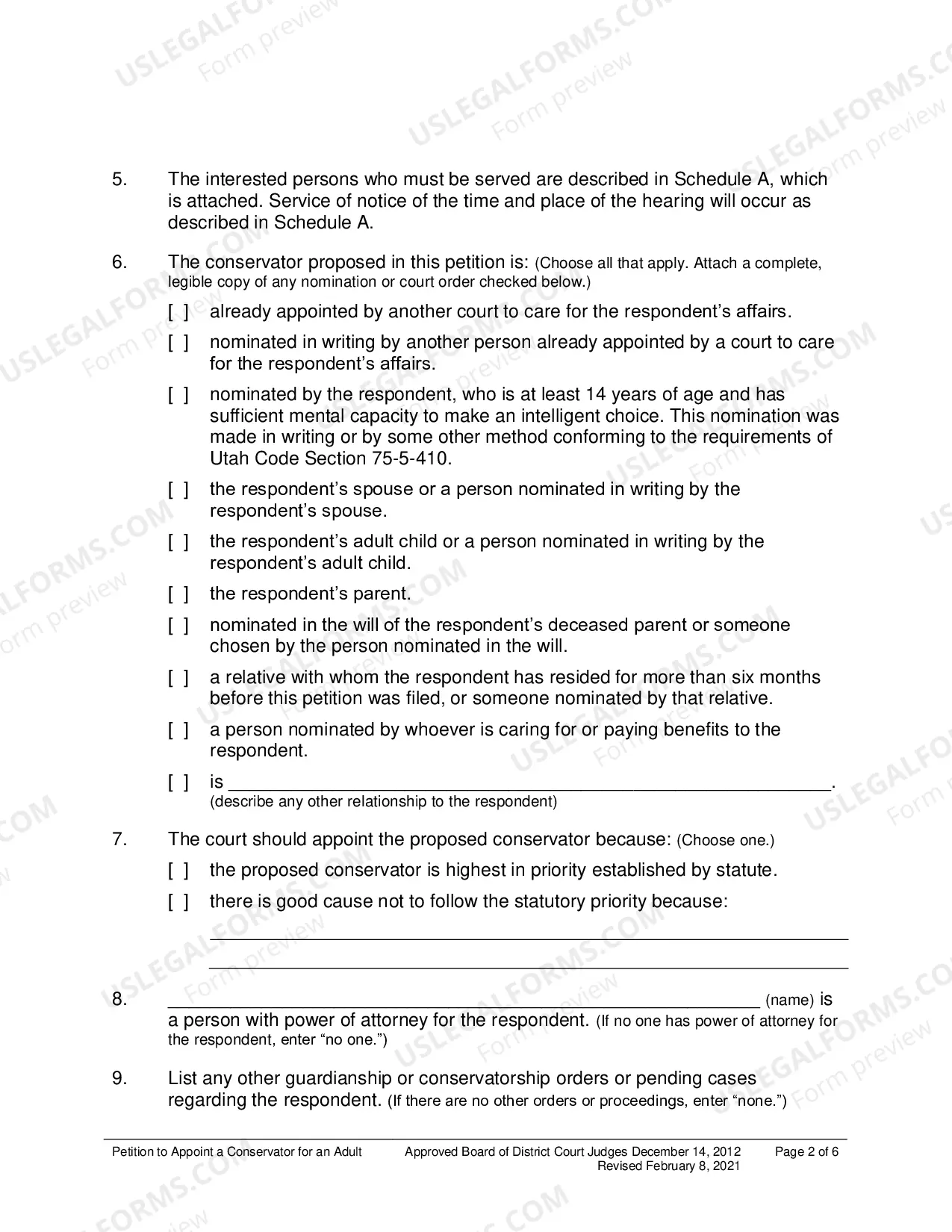 Preview Petition To Appoint Conservator For Adult