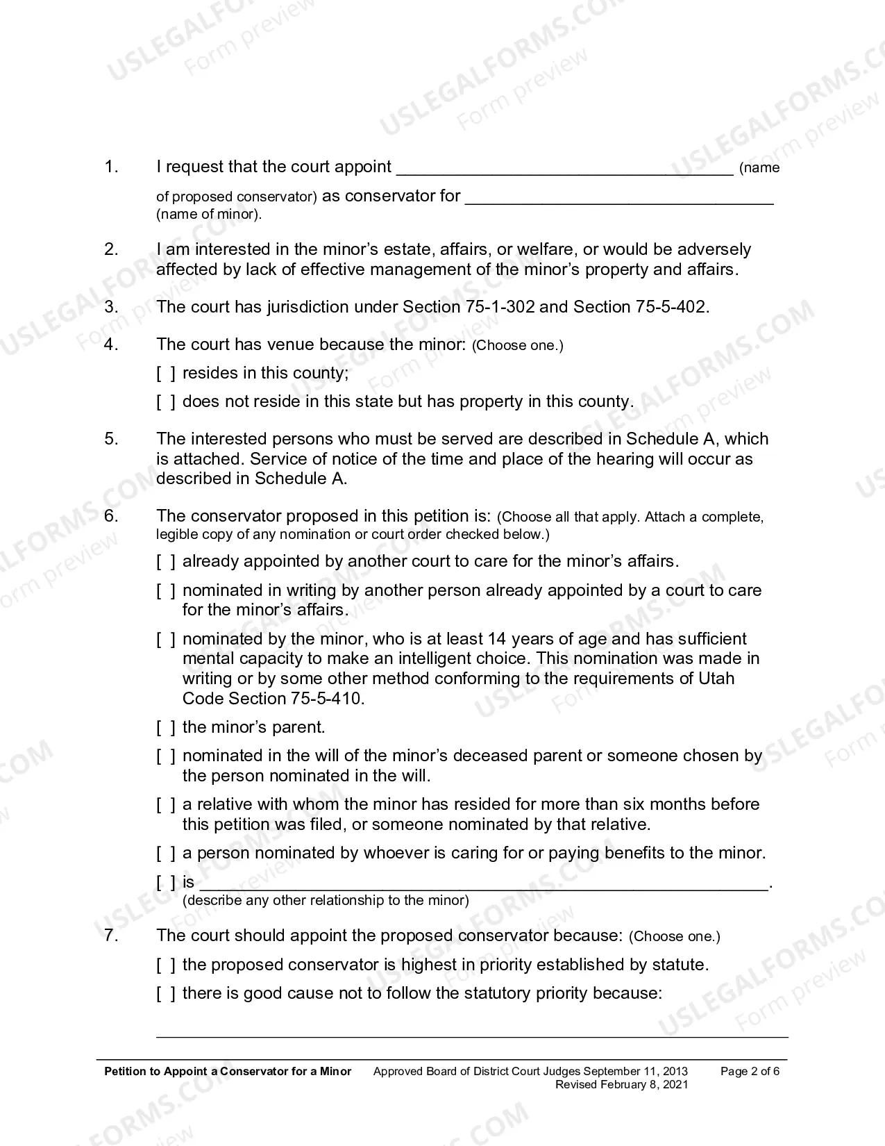 Preview Petition To Appoint Conservator For Minor