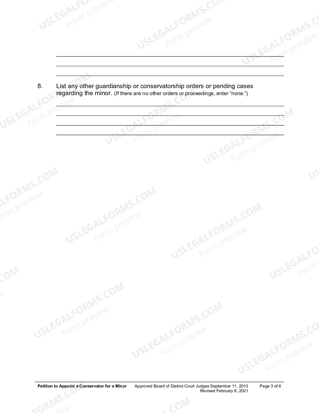 Preview Petition To Appoint Conservator For Minor