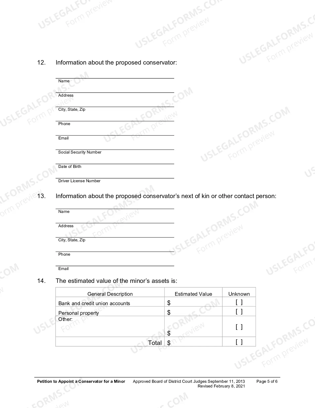 Preview Petition To Appoint Conservator For Minor