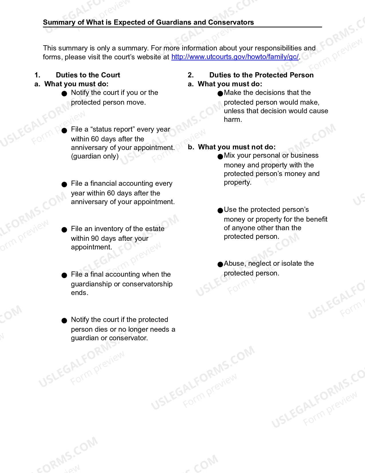 Preview Private Information Record In Guardianship And Conservatorship Cases