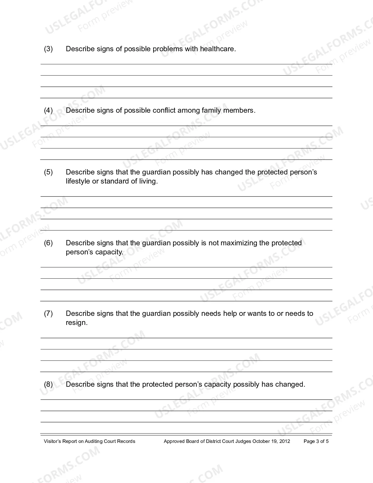 Preview Visitors Report On Auditing Court Records
