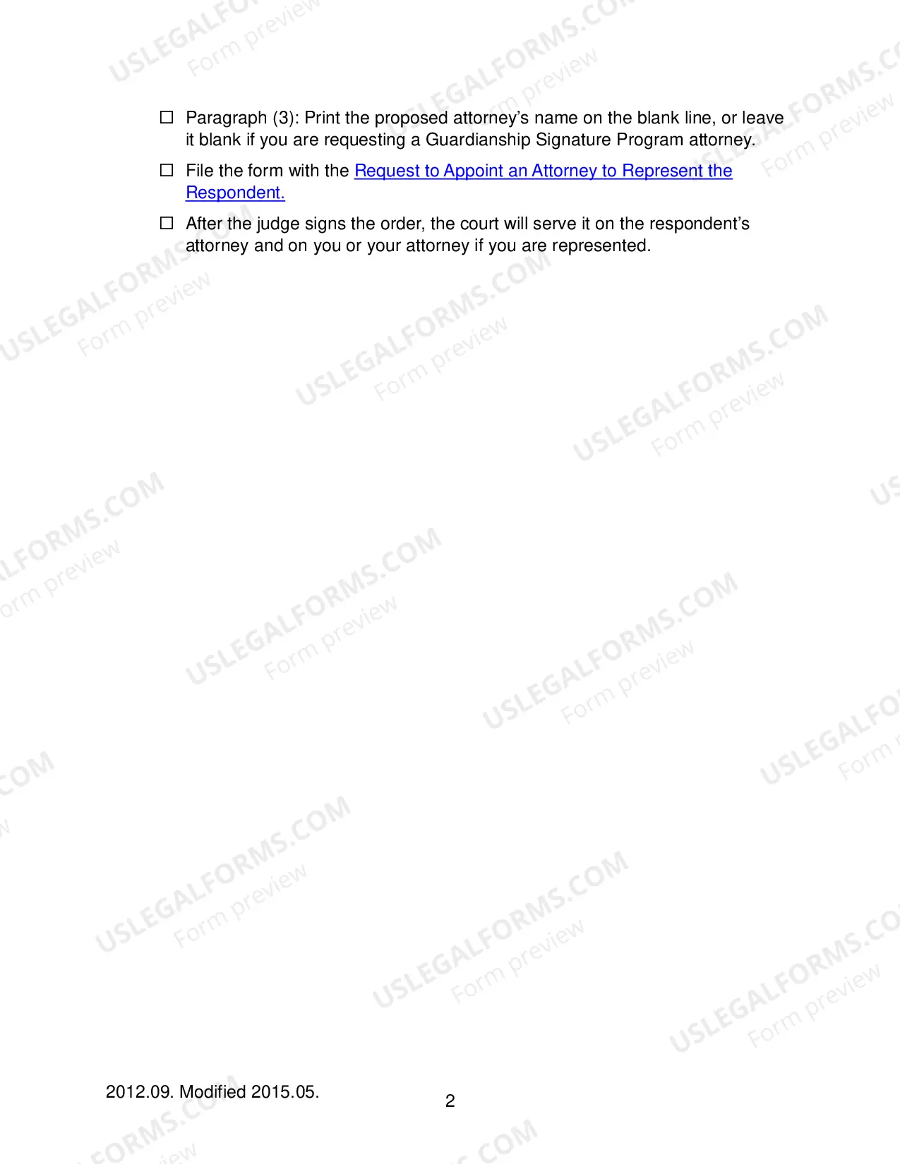 Preview Checklist
