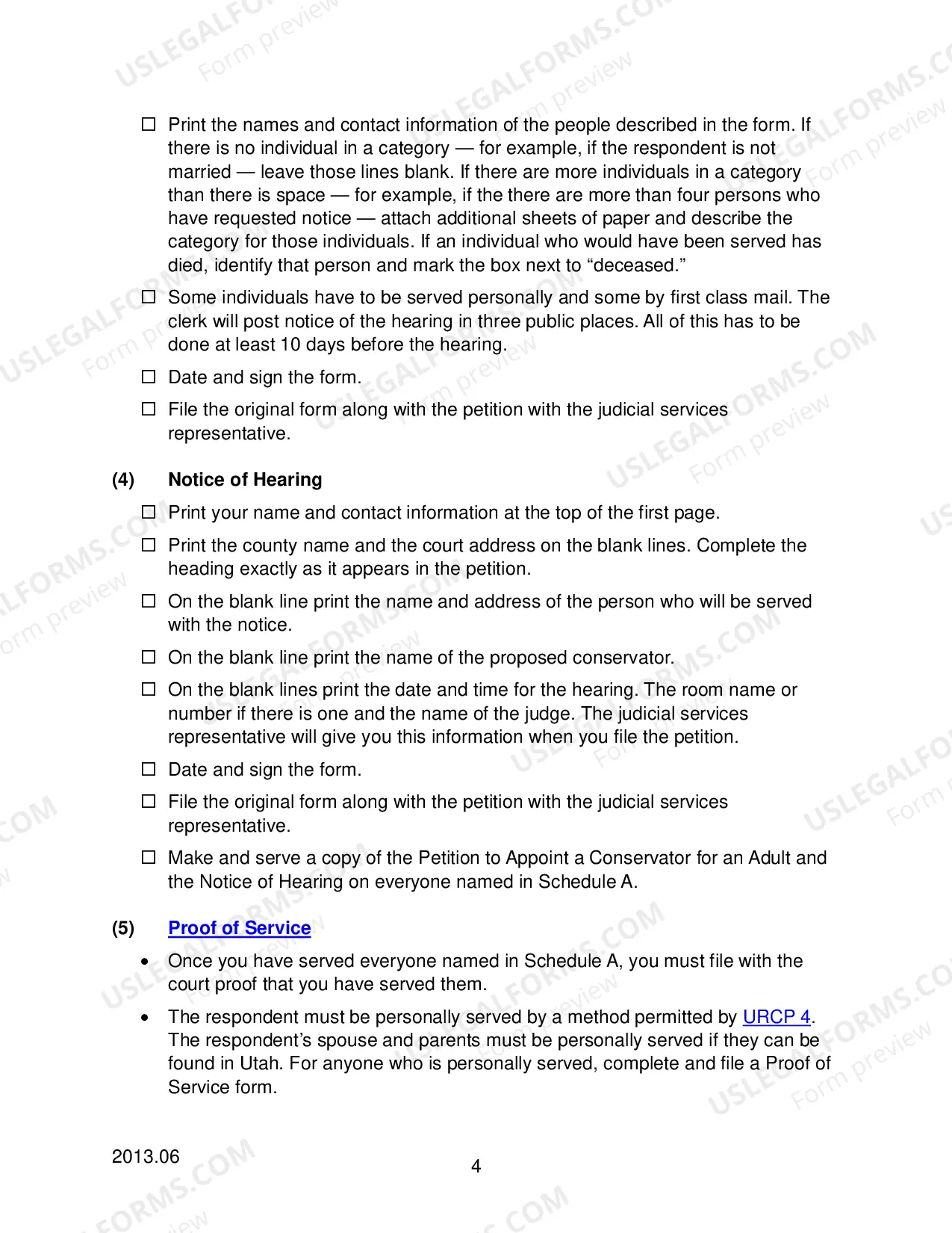 Preview Checklist