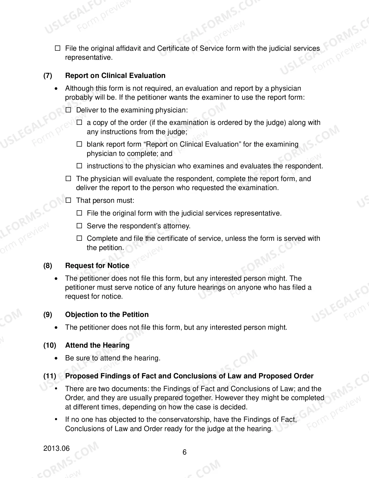Preview Checklist