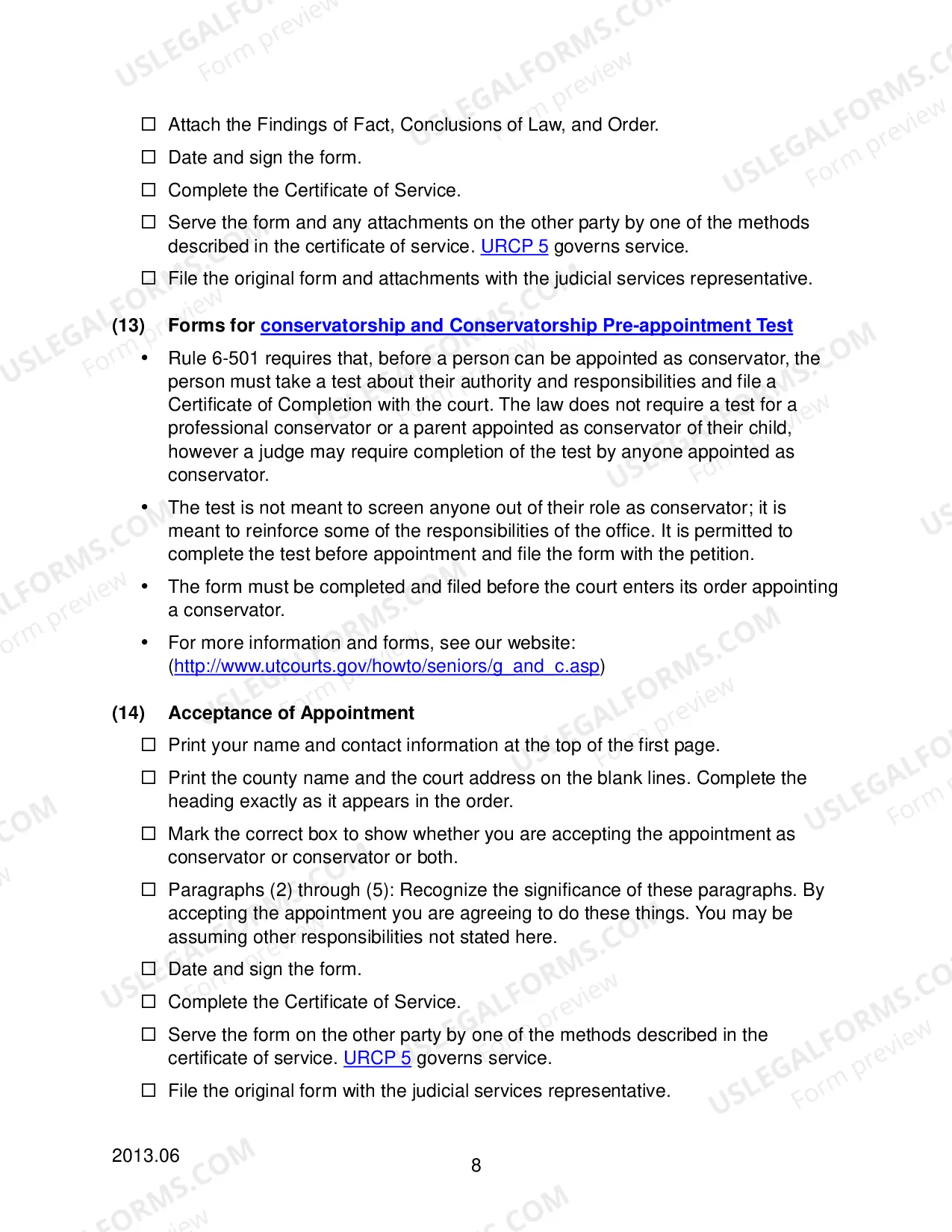 Preview Checklist