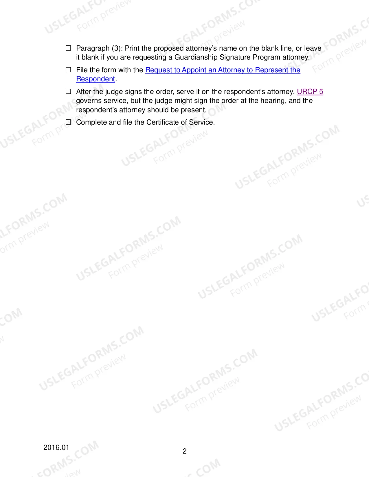 Preview Checklist